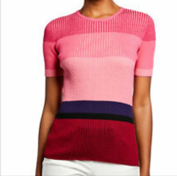 Akris Punto Pink and Purple Striped Top - Picture 2 of 11